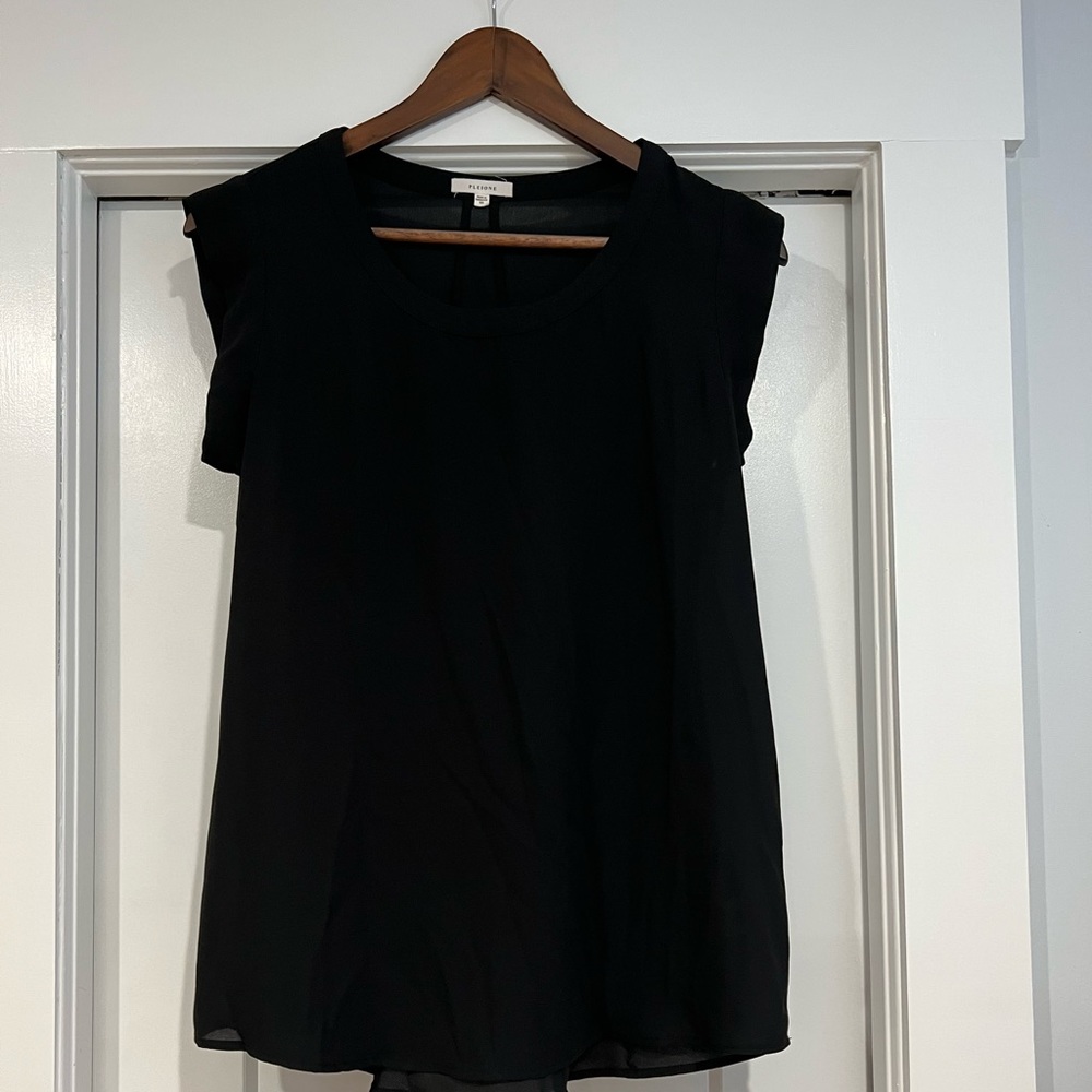 Lightweight Sheer Black Top